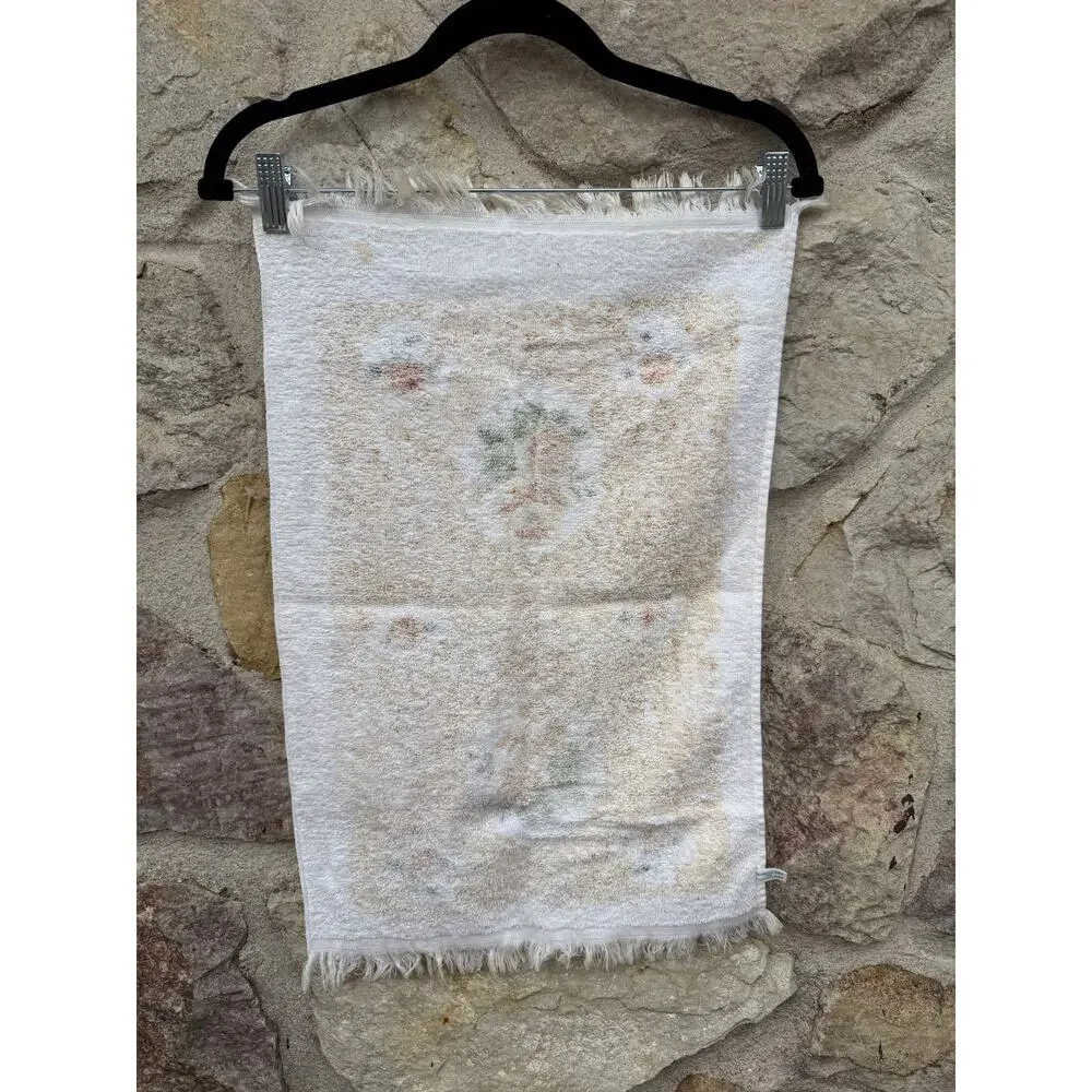 Vintage cannon yellow and gold rose hand towel